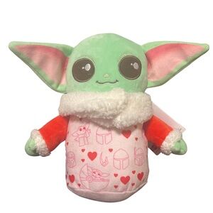 NWT Star Wars The Mandalorian Grogu The Child Valentine 8" Plush Mattel